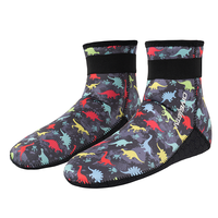 Kaos Kaki Wetsuit Anak 3mm Neoprene dengan Logo Custom, Jahitan Blind Stitch, Anti Selip, Tahan Lama, dan Tali Velcro yang Dapat Disesuaikan