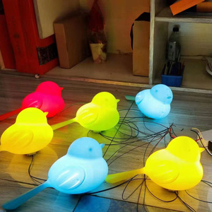 Lampe solaire LED pour jardin, étanche IP66, en forme d'oiseau, pour décoration extérieure de pelouse - Product Image 1