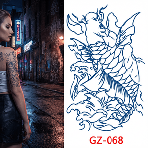 Long Lasting Plant Juice <strong>Tattoo</strong>, Waterproof Anti Friction, <strong>Vintage</strong> Totem Half Sleeve <strong>Tattoo</strong> for Male - Product Image 4