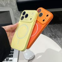 Étui de téléphone magnétique en TPU PC brillant et coloré pour iPhone 18 17 Pro Max 16 15 – Coque de protection antichoc