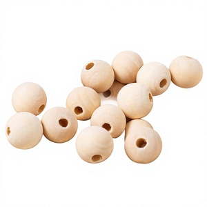Venta al por Mayor GoodYI GYQQ-829 Cuentas Redondas de Madera de Haya Orgánica de 19 mm con Letras del Alfabeto, Cuentas de Madera Natural para Hacer Joyas - Product Image 2