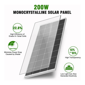 Monokristalline <span class=keywords><strong>180W</strong></span> 180 Watt 200 Watt 12V 18V Solarmodule Pannelli Fotovoltaici 200 Watt 250W Tag- und Nacht-Solarmodul - Product Image 2