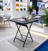 Table à manger pliante moderne en métal pour la décoration intérieure, portable, imperméable et durable, idéale pour la salle à manger