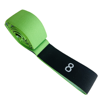 Nouvelle conception de ceinture d'étirement de fitness personnalisée, bande élastique d'exercice, bande de résistance Pilates, 8 boucles, ensemble d'étirement de danse, 4*96cm