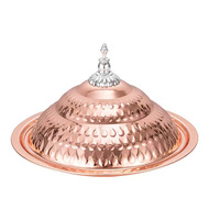 Plateau à gâteau profond rétro de luxe léger, avec couvercle en forme de goutte d'eau poli, pour fruits, export transfrontalier Afrique Moyen-Orient