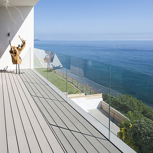 <span class=keywords><strong>Porte</strong></span>-clip en verre Clôture de protection Mer Anti-corrosion Profilé en aluminium U Canal Sans cadre Ultra Garde-corps en verre Balustre carré - Product Image 6