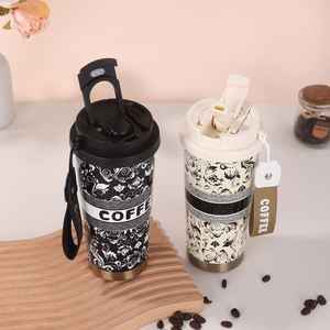 DD4436 Custom Modern Office <b>Cup</b> <b>Travel</b> Tumbler 17oz/530ml Stainless Steel Vacuum Insulated Lid Rope Octagonal Shape 24-36 Hours - Product Image 4