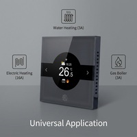 Thermostat intelligent WiFi Tuya SS602H avec écran couleur de 1,28 pouce pour le contrôle des systèmes de chauffage électrique 16A et des chaudières à gaz 3A