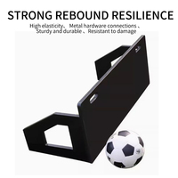 Panneau de rebond de football en PE personnalisé avec conception à 2 angles pour l'entraînement aux passes et aux tirs, services de moulage et de découpe