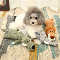 Peluche en forme d'animal Jouet à mâcher et à jouer indestructible pour chien
