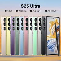 Smartphone S25 Ultra 5G 16 Go + 1 To HD 78+108 MP Écran HD 7,3 Pouces Android 14 Double SIM Deca Core Téléphone Portable OEM d'Usine Espagnol Français