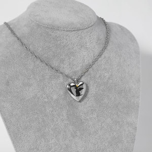 Kalung besi tahan karat antik kalung liontin kremasi hati perhiasan kenang-kenangan hewan peliharaan anjing - Product Image 6