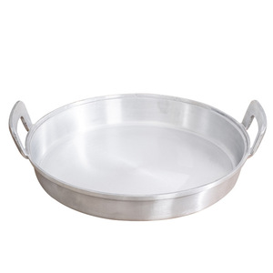 Aluminum Frying Pan Round Double Handled Die Cast Oven Safe For Household And Commercial Use - Product Image 1