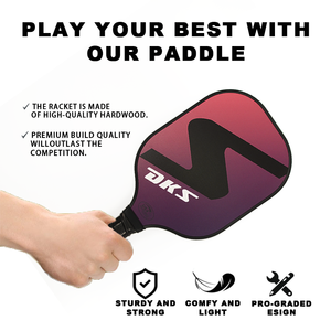 DKS Personnalisé Épaisseur Léger 220g 40x20cm Réponse Rapide Professionnel Main Confort Soutien Pickleball Paddle - Product Image 3