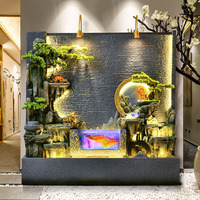 Fontaine d'eau intérieur décor à la maison cascade caractéristique pour extérieur jardin cour articles décoratifs fontaines en résine