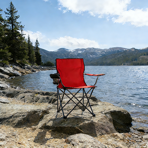 Chaise de camping pliable légère et durable en tissu Oxford, portable pour le brunch en plein air, les loisirs au bord du lac, logo personnalisé, approvisionnement en gros en usine - Product Image 6