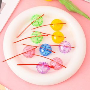 Toupie miniature transparente en plastique, jouet éducatif pour enfants de 4 à 7 ans, fonction de rotation, cadeau unisexe - Product Image 3