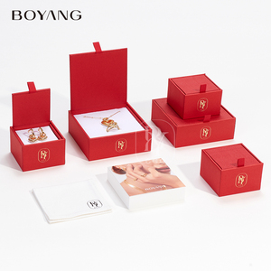 Boîte d'emballage pour bijoux en carton, nouvelle conception personnalisée Boyang, pour collier, bague, boucles d'oreilles - Product Image 5