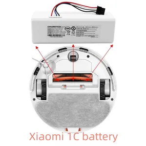 Cocok untuk Xiaomi Robot penyedot debu baterai pel 1C Mijia STYTJ01ZHM bagian dari tangki air tempat sampah baterai 2600mAh P1904-4S1P-MM