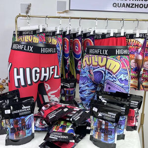 L & J ODM Cuecas personnalisés sous-vêtements de luxe pour hommes Boxer Shorts Sexy hommes grande taille solide bref sous-vêtements boxeurs - Product Image 6