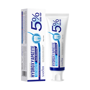 OEM SADOER Marque privée <span class=keywords><strong>Dentifrice</strong></span> Hydroxyapatite Produit blanchissant <span class=keywords><strong>pour</strong></span> les soins bucco-dentaires <span class=keywords><strong>pour</strong></span> l'élimination du <span class=keywords><strong>tartre</strong></span> profond et l'alimentation - Product Image 5