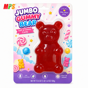 Maßgefertigte Leckere Jumbo Gummibärchen Große Bonbons Premium Erdbeer- und Blaubeer-Geschmack 2 lb <span class=keywords><strong>5</strong></span> lb - Product Image 4