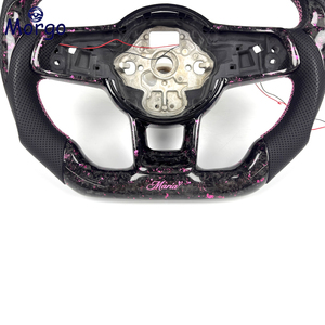 Volante Deportivo de Fibra de Carbono Forjado Personalizado con Pantalla LED Mejorada para el <span class=keywords><strong>Interior</strong></span> del Automóvil, para Volkswagen MK7 <span class=keywords><strong>Golf</strong></span> 7 <span class=keywords><strong>GTI</strong></span> MK6 - Product Image 3