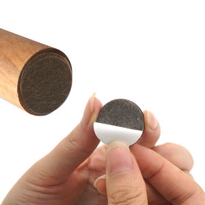 Patins <span class=keywords><strong>de</strong></span> meubles en feutre brun, patins adhésifs ronds pour meubles, patins en feutre rectangulaires pour chaises, tables, pieds - Product Image 5