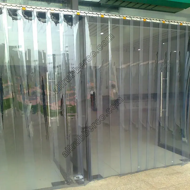 Rollo de lámina de cortina de tira de pvc transparente de alta calidad, proveedor de China