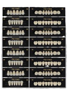 Denti acrilici all'ingrosso della fabbrica che Feiying i denti della resina superiore inferiore posteriore anteriore superiore dentiera artificiale - Product Image 4