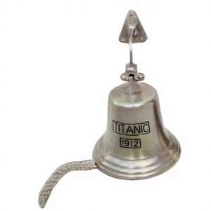 Campana de Barco Estilo Vintage Titanic, 100% Latón Fundido a Mano, Técnica Vintage, Campanas de Puerta Estilo Náutico, Artesanía en Metal, Decoración del Hogar - Product Image 1