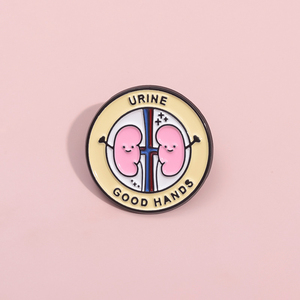 Medizinischer Emaille-Pin, Cartoon Niedliche Nieren-Anstecknadel, Lustige Urin-Brosche, Urologie-Abzeichen, Arzt-Krankenschwester-Geschenk, Zubehör - Product Image 3