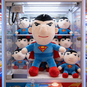 Offre Spéciale : Jouets en Peluche Kawaii <span class=keywords><strong>Superman</strong></span> de 8 Pouces, Animaux en Peluche, Jouets de Dessin Animé pour Enfants, Idéaux pour les Machines à Pinces - Product Image 1