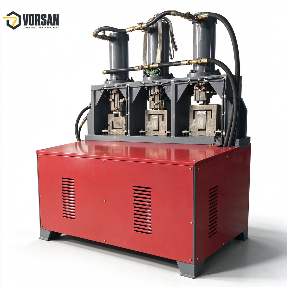 T Steel Structure Hydraulic Punching Machine for Steel Structure Fabrication Plant Angle ...