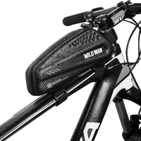 पनरोक साइकिल बैग फ्रेम सामने शीर्ष ट्यूब साइकिल चालन बैग चिंतनशील फोन के मामले में टचस्क्रीन बैग एमटीबी बाइक सामान