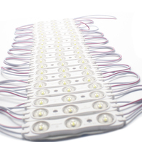 Modules d'éclairage LED blancs IP67 3 pièces 12V DC pour enseignes publicitaires extérieures, moulés par injection