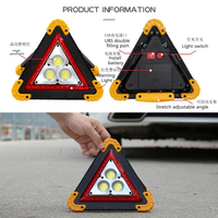 Triangle d'avertissement réfléchissant d'urgence pour voiture TROJKAT OSTRZEGAWCZY LED LATARKA LAMPKA POWER BANK