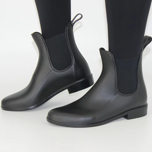 YL6116 Vente chaude en gros, chaussures imperméables pour femmes, mode personnalisée, antidérapantes, <span class=keywords><strong>bottes</strong></span> de pluie noires en gelée pour femmes - Product Image 5