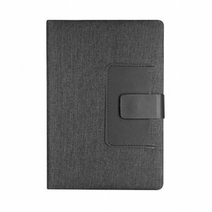New Arrival Eco-Friendly 300D RPET <b>A5</b> Hard Cover Notebook Personalized Logo <b>Notepad</b> with PU Pocket Rigid Closures for Office Use - Product Image 3