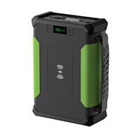 Centrale électrique portable 307WH avec charge sans fil, allume-cigare, double USB, sortie cc réglable 12-24V et prise en charge de l'entrée solaire