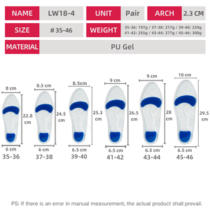 Semelle plantaire en gel très vendue Confort absorption des chocs Soulager la fasciite plantaire Douleur Semelles en gel pour chaussures - Product Image 6