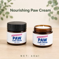 Baume pour pattes de chien et de chat 60ml Crème naturelle pour coussinets de pattes Huiles essentielles Formule à la cire d'abeille Sans danger pour la léchage Protection contre la neige salée et le pavé chaud