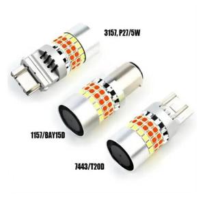 Bombilla LED Canbus T25 3157 1157 7443 de Doble Color <span class=keywords><strong>Blanco</strong></span> Ámbar T20 S25 3157 T20 7443 1157 BAY15D, Luz de Giro Intermitente DRL - Product Image 4