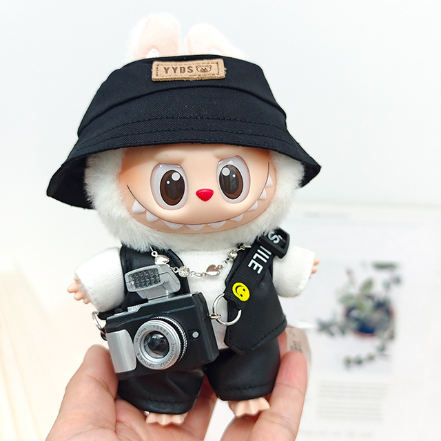 Conjunto de 5 piezas de chaleco y pantalones de cuero + cámara