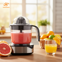 SHANGKAI Citruspers Elektrisch 1,2L Capaciteit 220-240V/100-127V AC 50/60Hz 25/40W 2 Kegels Citrusvruchtenpers