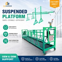 Plateforme de levage suspendue en câble d'acier ZLP400 ZLP630, nacelles motorisées, échafaudages suspendus pour la maintenance des façades de bâtiments