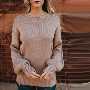 Maglione da Donna con <span class=keywords><strong>Schiena</strong></span> <span class=keywords><strong>Scoperta</strong></span> e Fiocco Natalizio, Design per Ragazze, Vendita all'Ingrosso - Product Image 4