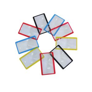 Fresnel lentille de poche loupe règle d'urgence solaire démarreur de feu Compact en plastique <span class=keywords><strong>carte</strong></span> de crédit loupe - Product Image 1