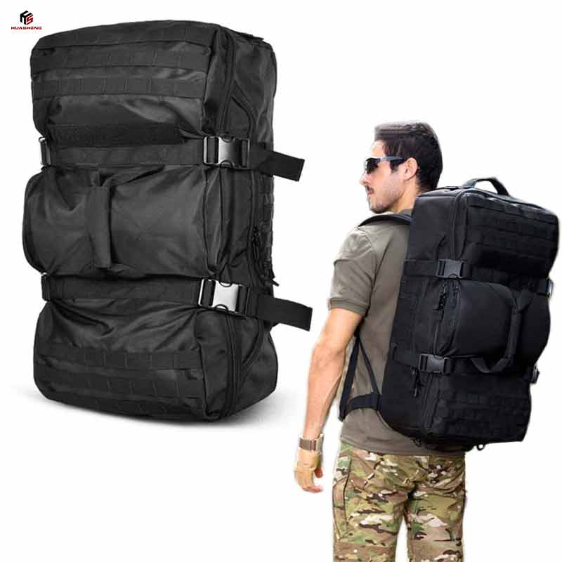 Sac à dos de randonnée en plein air de grande capacité de 60l, 3 façons de transport, sac de sport MOLLE, sacs à dos de voyage tactiques imperméables