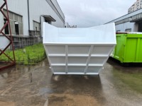 Trémie d'ordures en acier au carbone 12CBM fabriquée en usine, camion à bras oscillant transportable, poubelle de construction à vendre